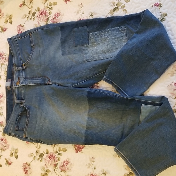 Martha Stewart Patchwork Jeans Sz 2p 